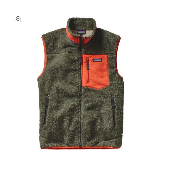 Patagonia Classic Retro X Fleece Vest Deep Pile Windproof Green Mens Large - Picture 1 of 11